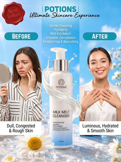MILK MELT CLEANSER-HYDRATING & EXFOLIATING CLEANSER